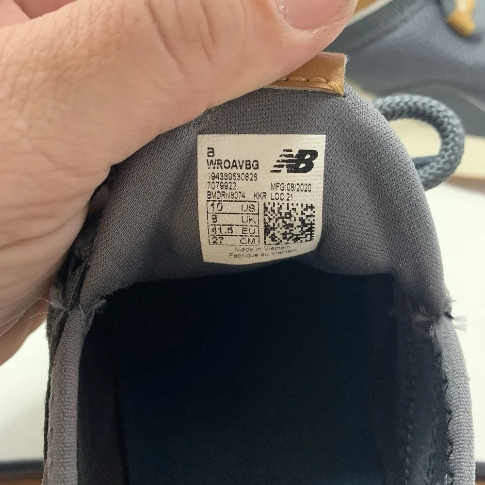 NEW BALANCE FRESH FOAM ROAV WROAVBG RUNNING WOMEN SHOES GREY/MUSTARD SZ 10
